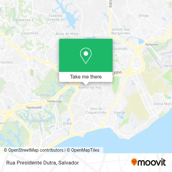 Rua Presidente Dutra map