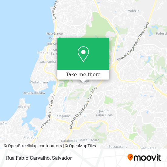 Mapa Rua Fabio Carvalho