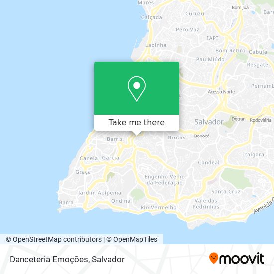 Danceteria Emoções map