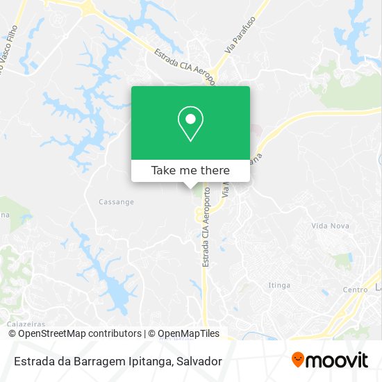 Estrada da Barragem Ipitanga map