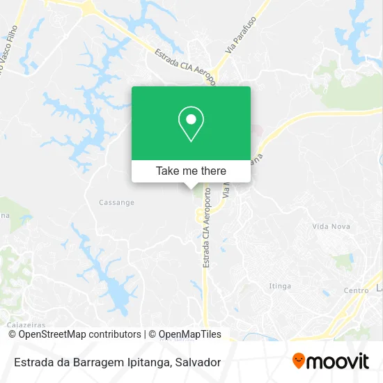Estrada da Barragem Ipitanga map