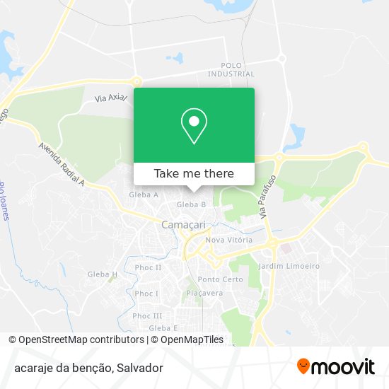 acaraje da benção map