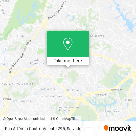 Mapa Rua Artêmio Castro Valente 295