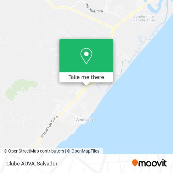 Clube AUVA map