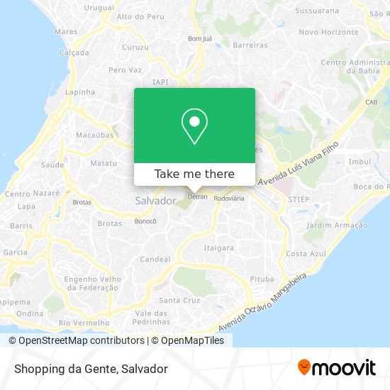 Shopping da Gente map