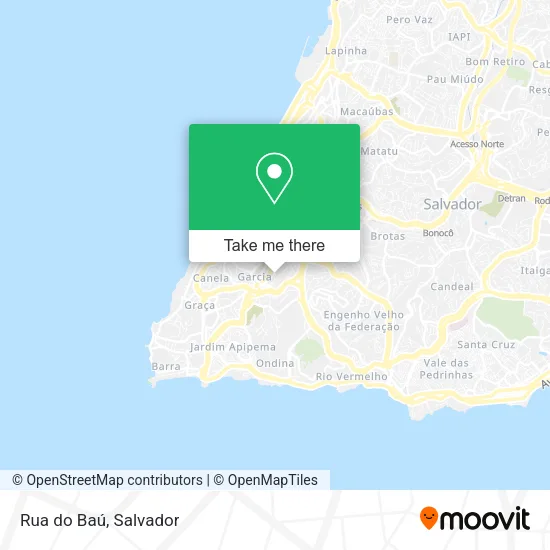 Rua do Baú map
