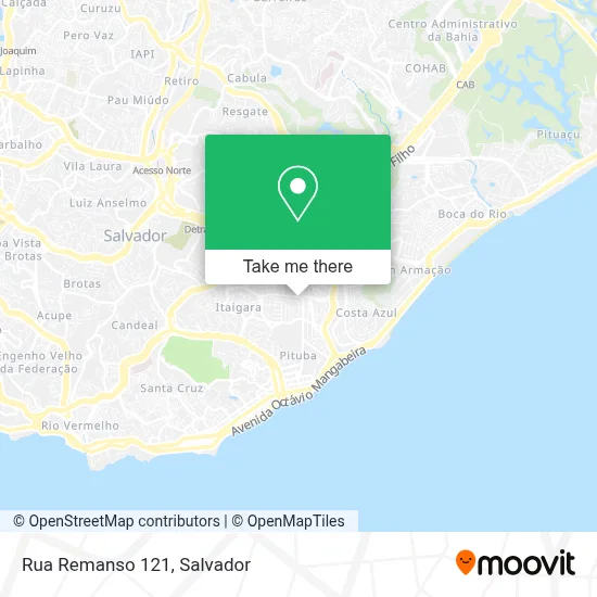 Rua Remanso 121 map