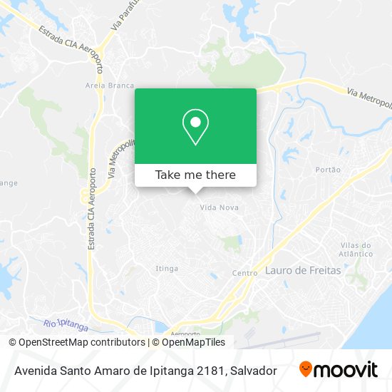 Mapa Avenida Santo Amaro de Ipitanga 2181