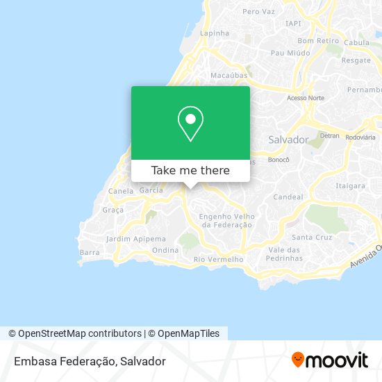 Embasa Federação map