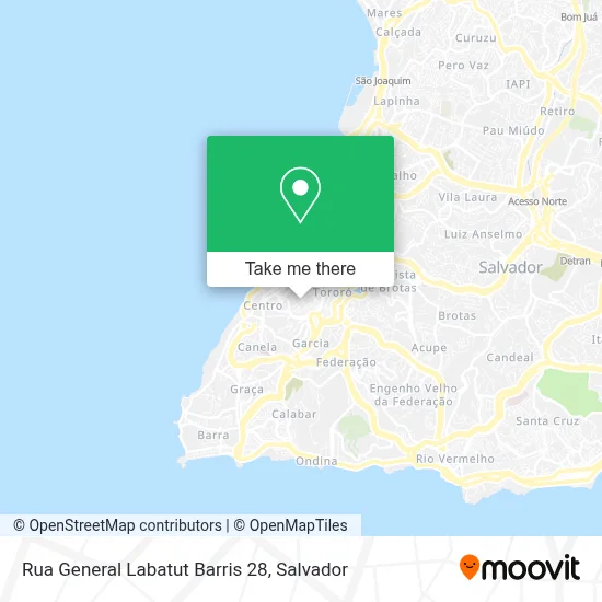 Rua General Labatut Barris 28 map