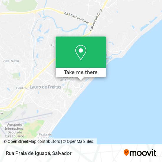 Mapa Rua Praia de Iguapé