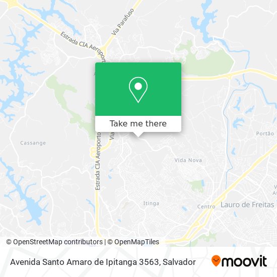 Avenida Santo Amaro de Ipitanga 3563 map