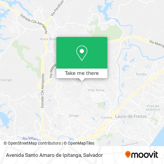 Avenida Santo Amaro de Ipitanga map