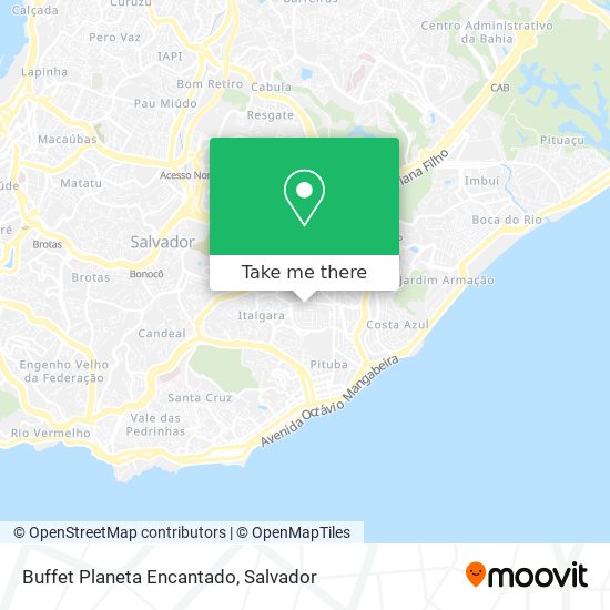 Buffet Planeta Encantado map