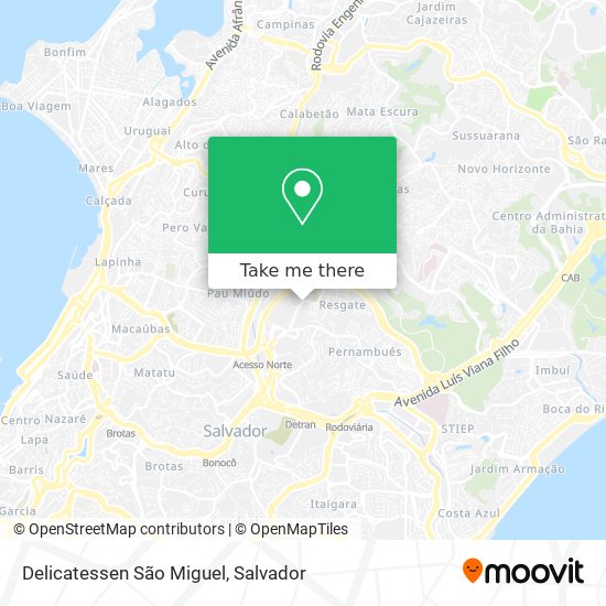 Delicatessen São Miguel map