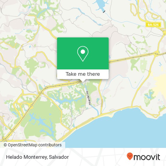 Mapa Helado Monterrey, Patamares Salvador-BA 41680-006