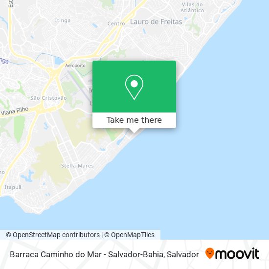Mapa Barraca Caminho do Mar - Salvador-Bahia