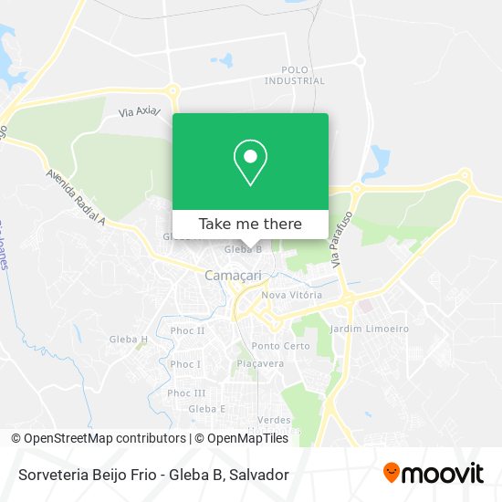 Sorveteria Beijo Frio - Gleba B map