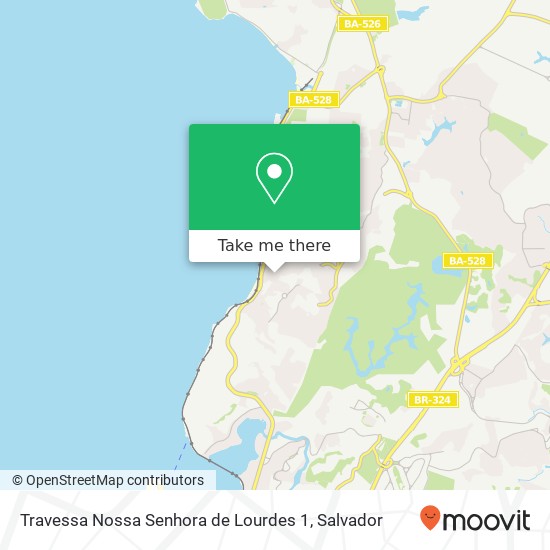 Mapa Travessa Nossa Senhora de Lourdes 1