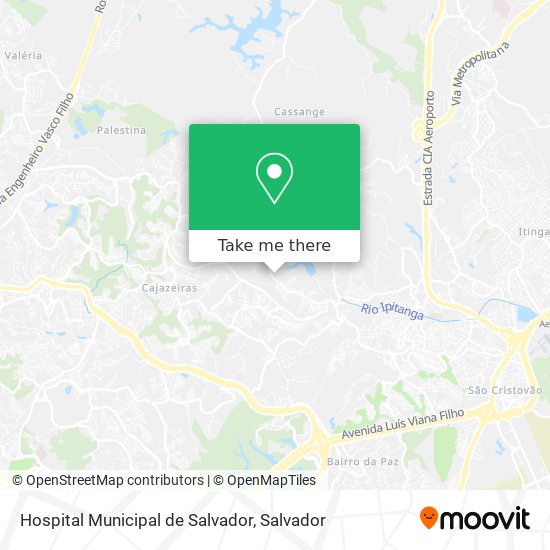Mapa Hospital Municipal de Salvador