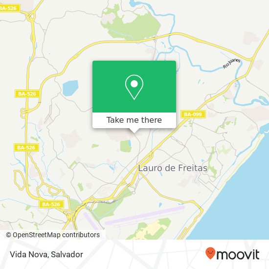 Vida Nova map