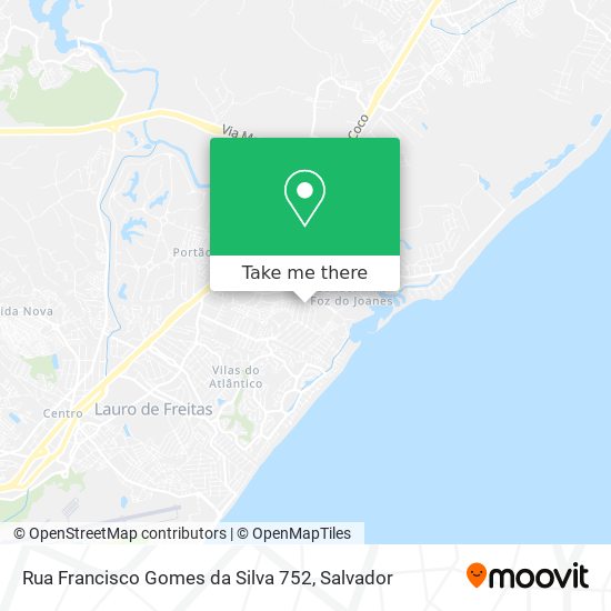 Mapa Rua Francisco Gomes da Silva 752