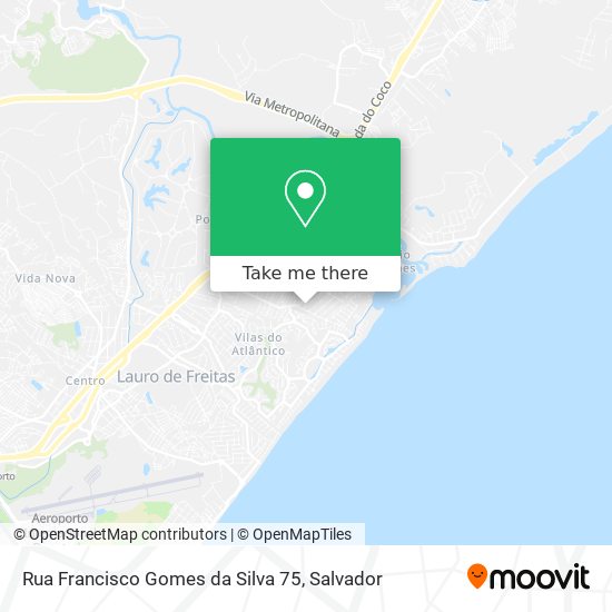 Mapa Rua Francisco Gomes da Silva 75