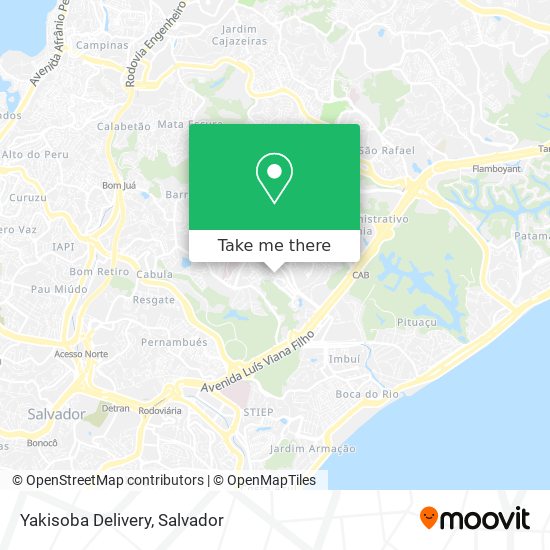Yakisoba Delivery map