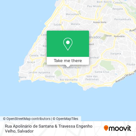 Mapa Rua Apolinário de Santana & Travessa Engenho Velho