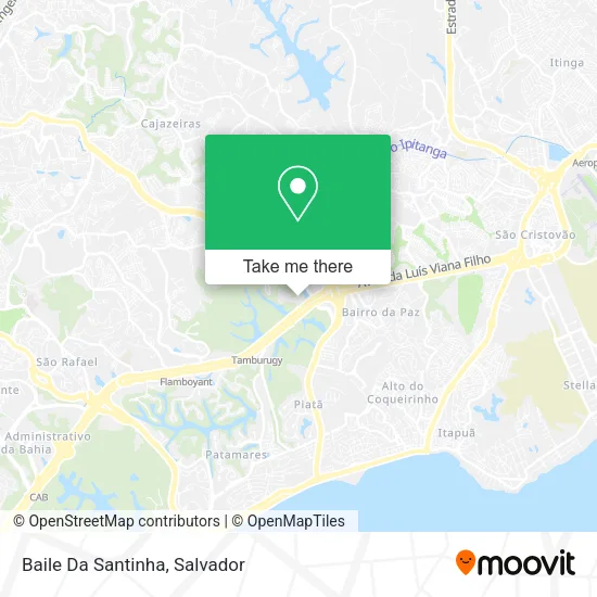 Baile Da Santinha map