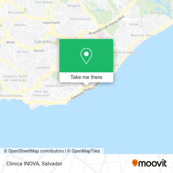 Clínica INOVA map