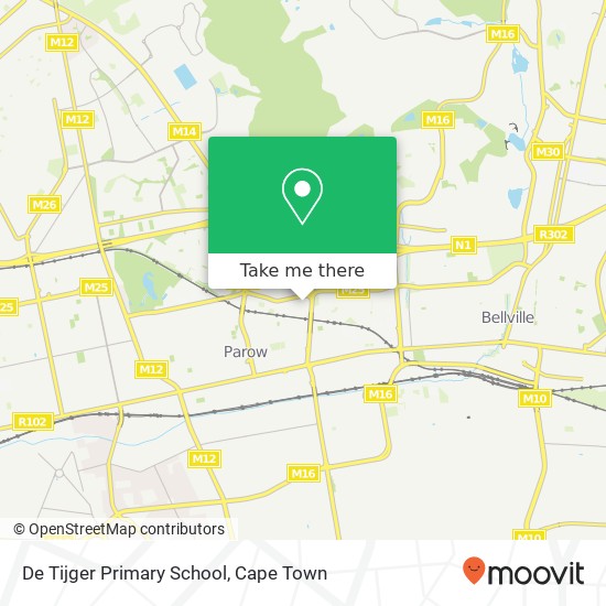 De Tijger Primary School map