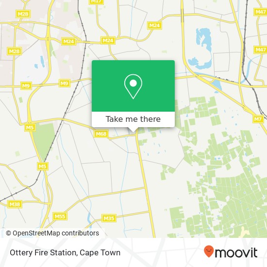 Ottery Fire Station map