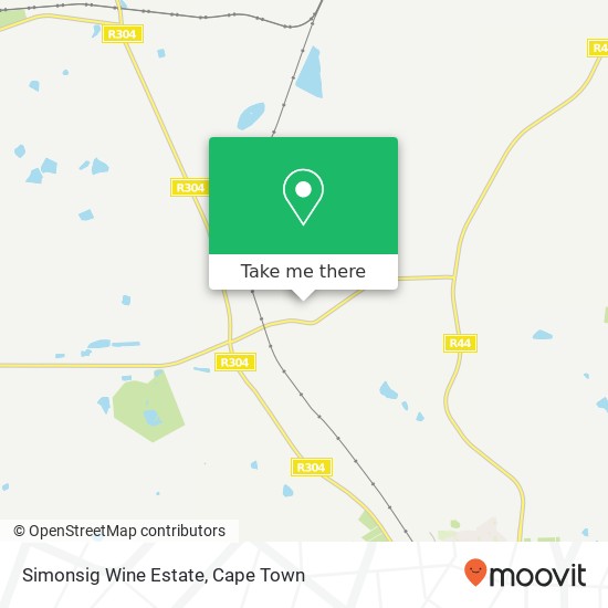 Simonsig Wine Estate map