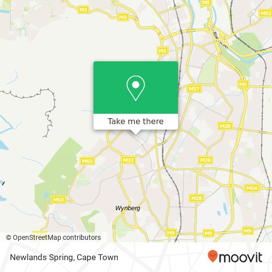Newlands Spring map