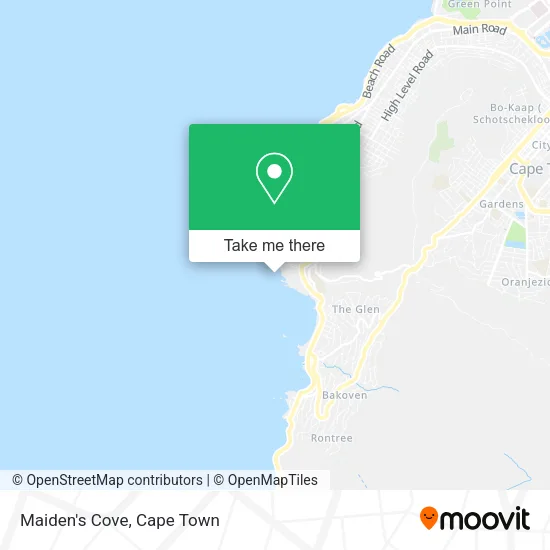 Maiden's Cove map