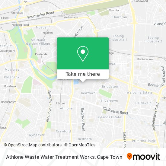 Athlone Waste Water Treatment Works map