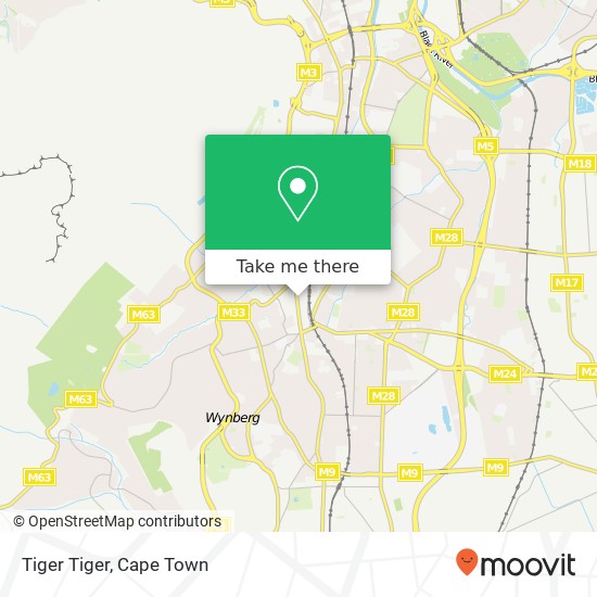 Tiger Tiger map