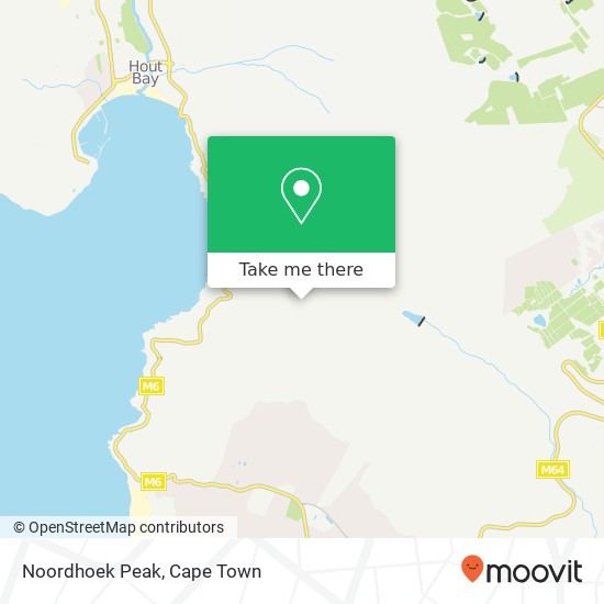 Noordhoek Peak map