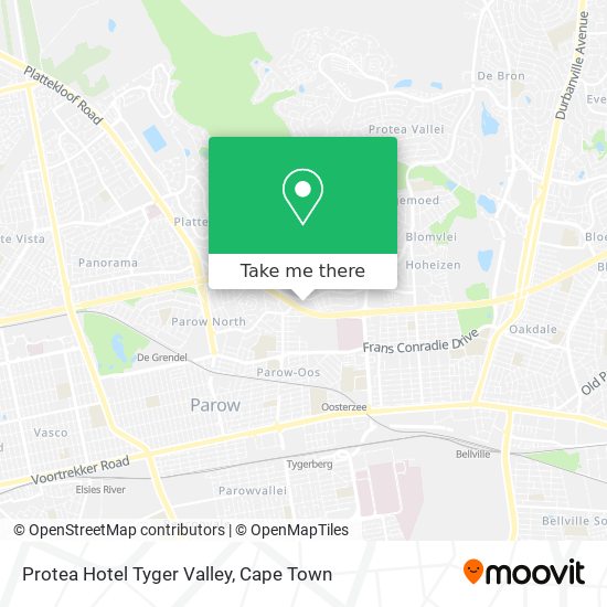 Protea Hotel Tyger Valley map