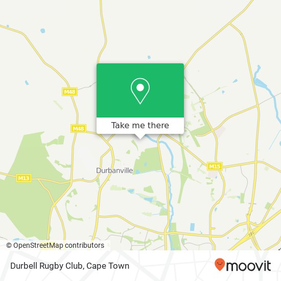 Durbell Rugby Club map