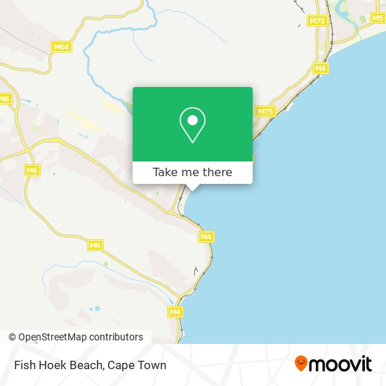 Fish Hoek Beach map
