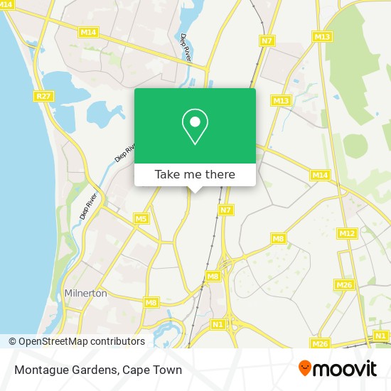 Montague Gardens map