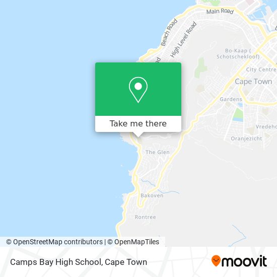 Camps Bay High School map