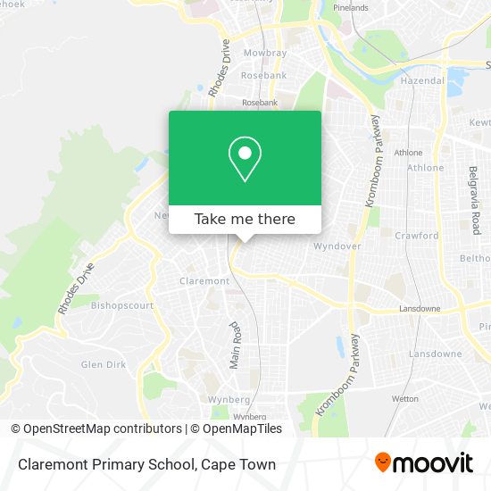 Claremont Primary School map