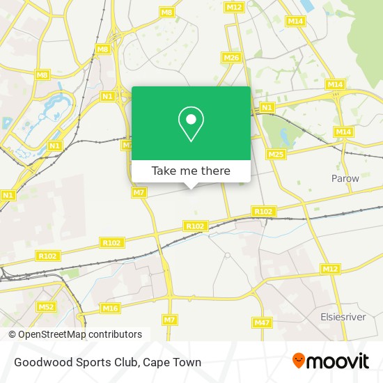 Goodwood Sports Club map