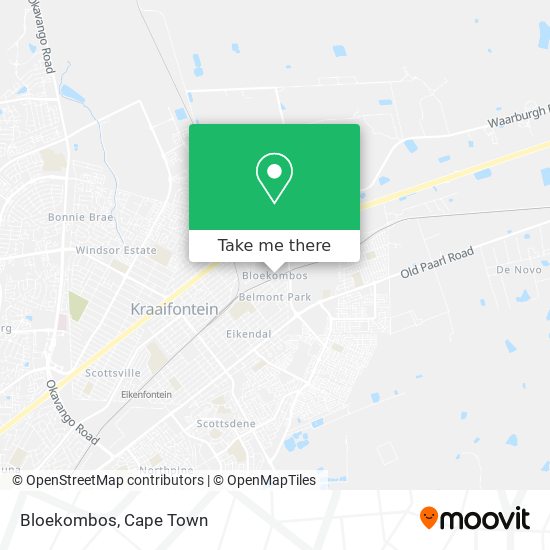 Bloekombos map