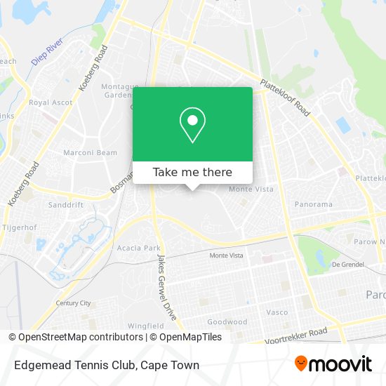 Edgemead Tennis Club map