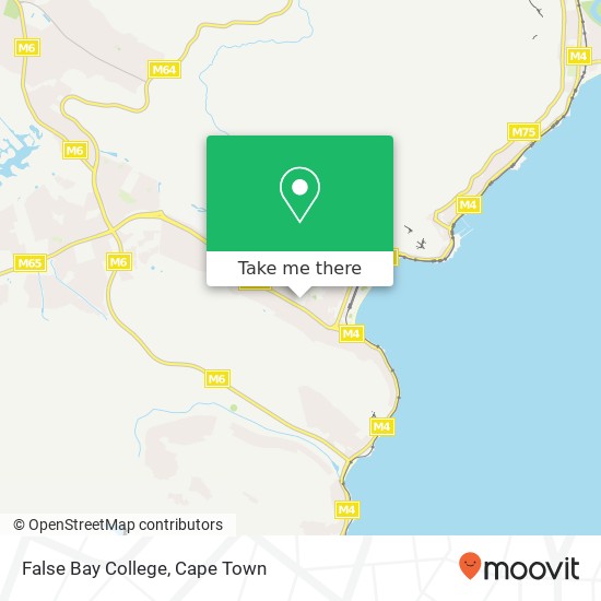 False Bay College map
