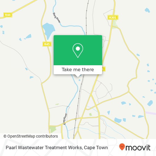 Paarl Wastewater Treatment Works map
